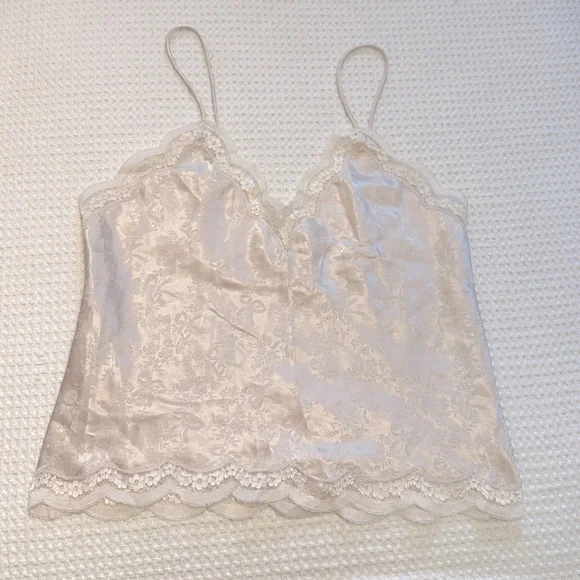 Christian Dior Vintage Lace Trim Embellished Lingerie Camisole Top - Picture 8 of 11